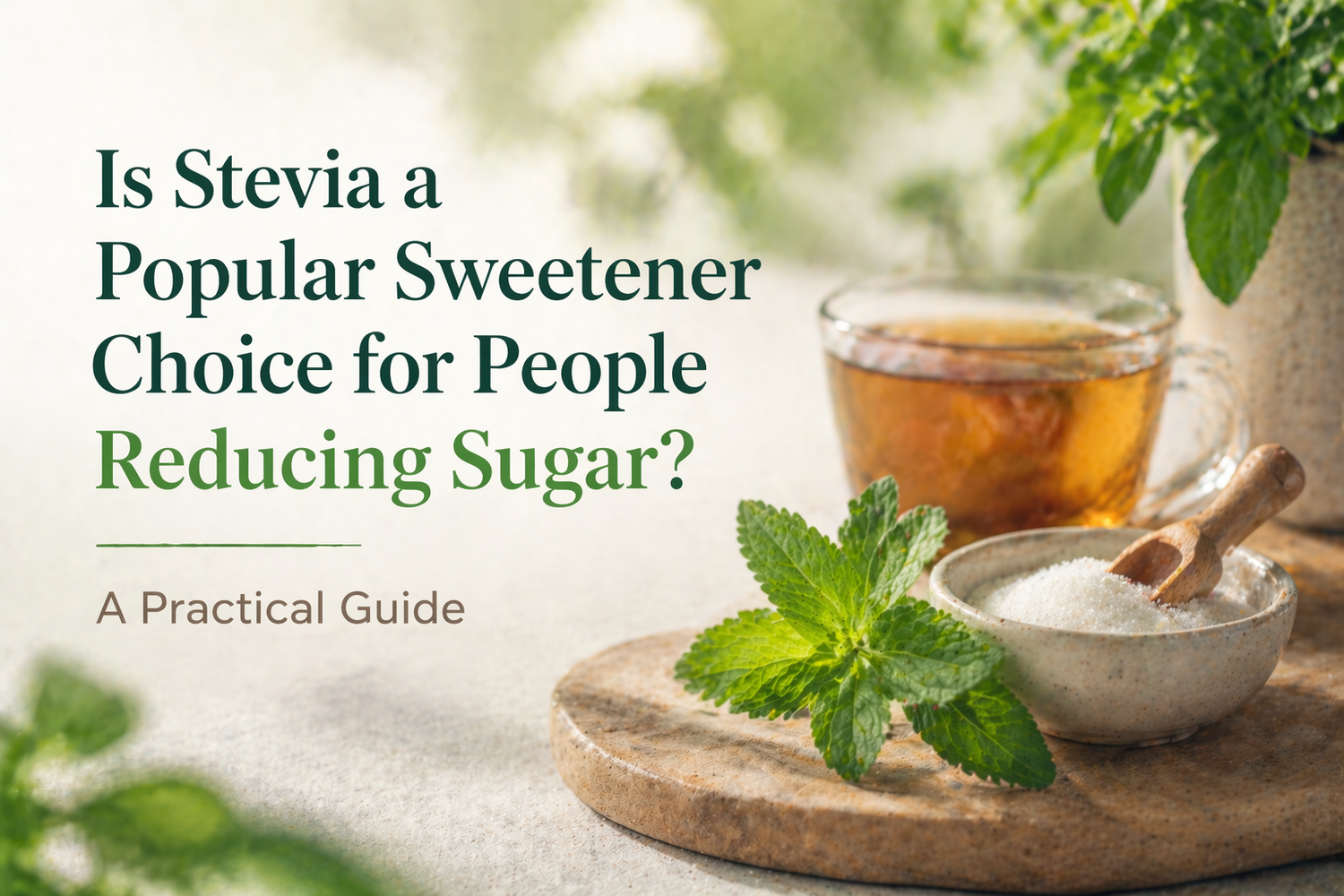 Is Stevia a Popular Sweetener Choice for People Reducing Sugar? A Practical Guide