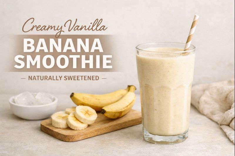 Creamy Vanilla Banana Smoothie