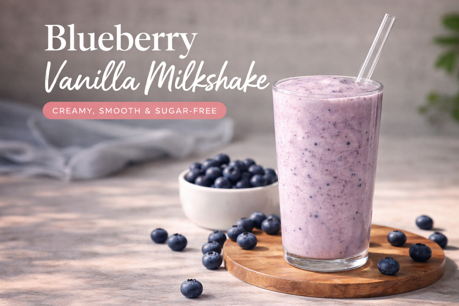 Blueberry Vanilla Milkshake