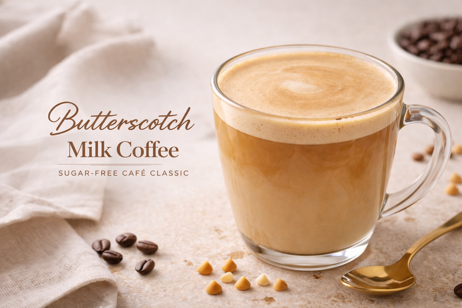 Butterscotch Milk Coffee (Sugar-Free Café Classic)