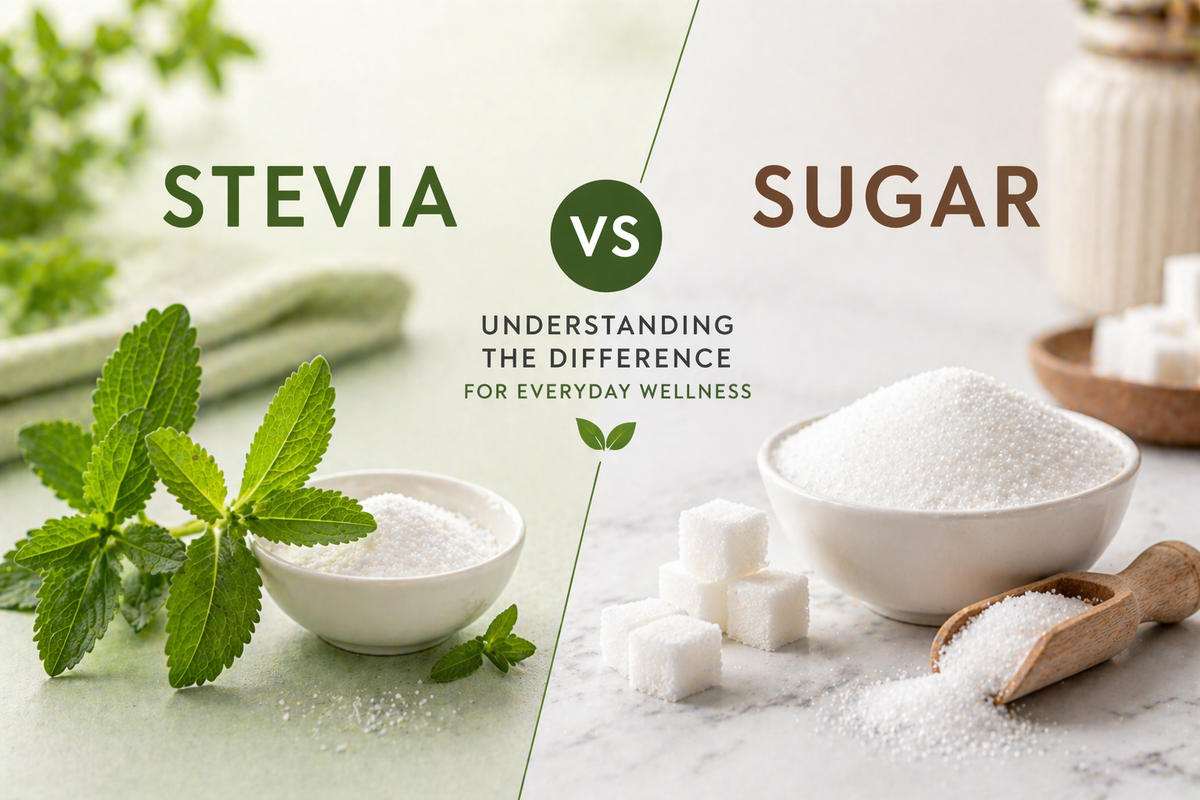 Stevia vs Sugar: Understanding the Difference for Everyday Wellness