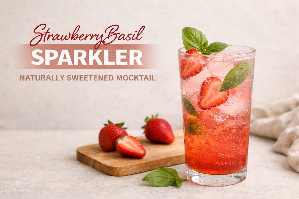 Strawberry Basil Sparkler