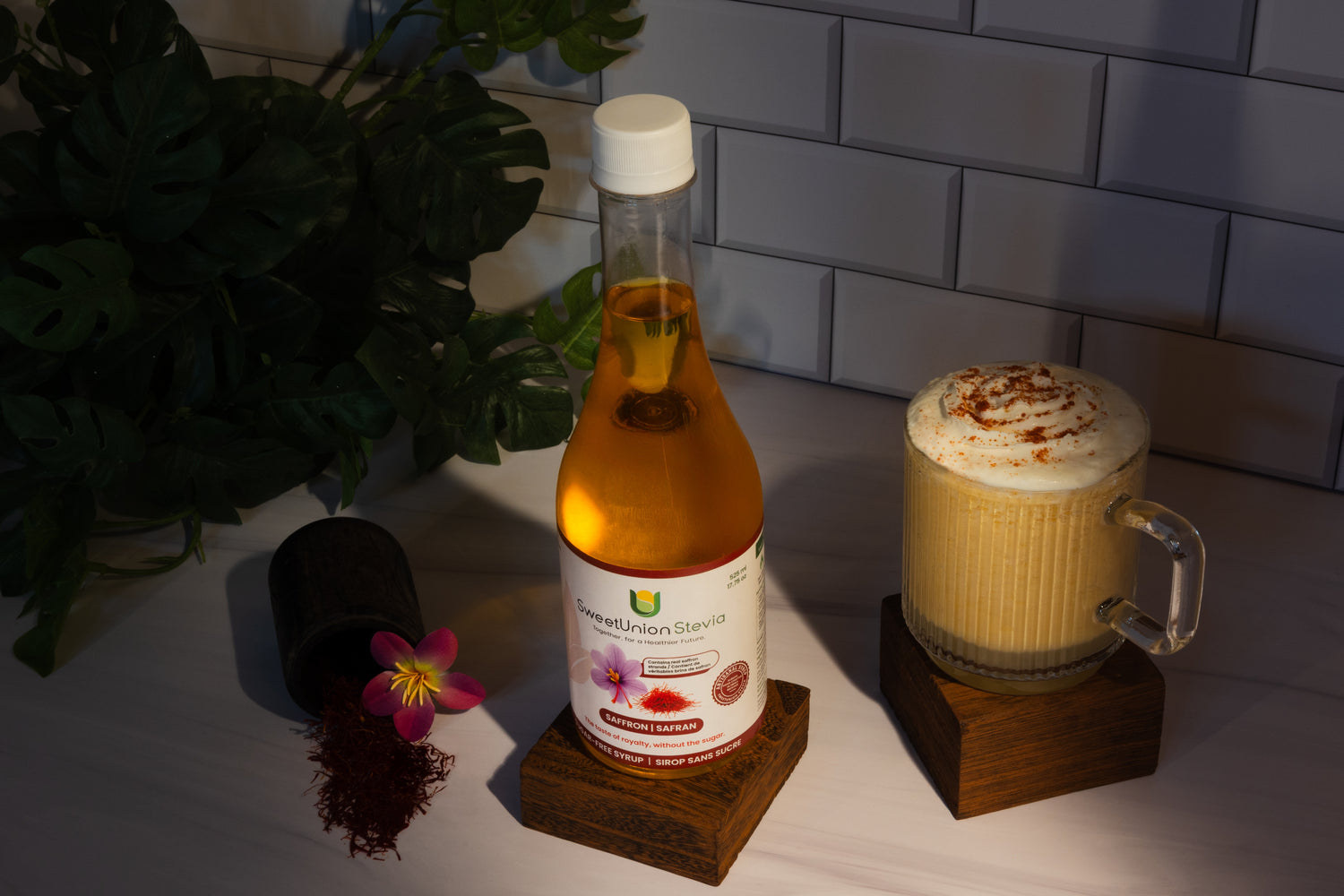 Saffron Stevia Syrup