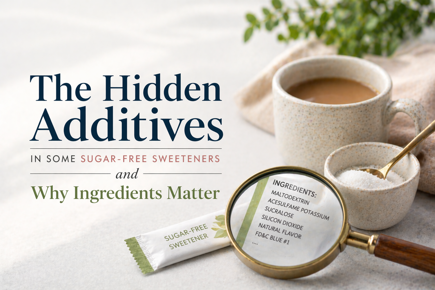 The Hidden Additives in Some Sugar-Free Sweeteners and Why Ingredients Matter