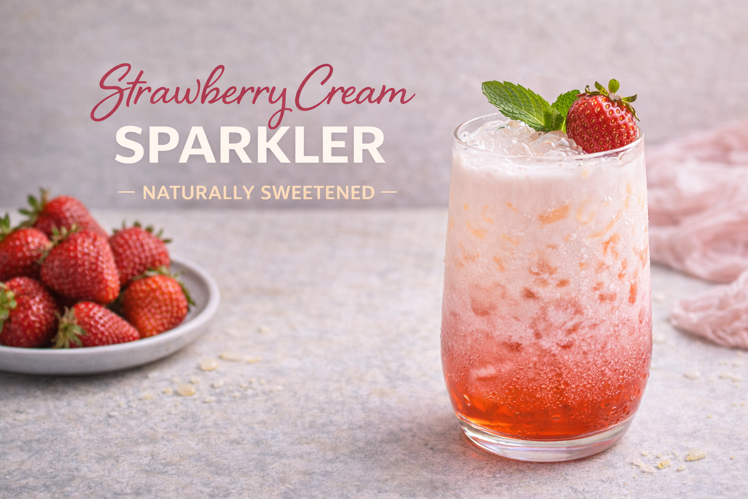Strawberry Cream Sparkler