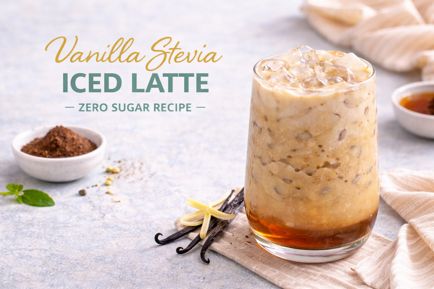 Vanilla Stevia Iced Latte